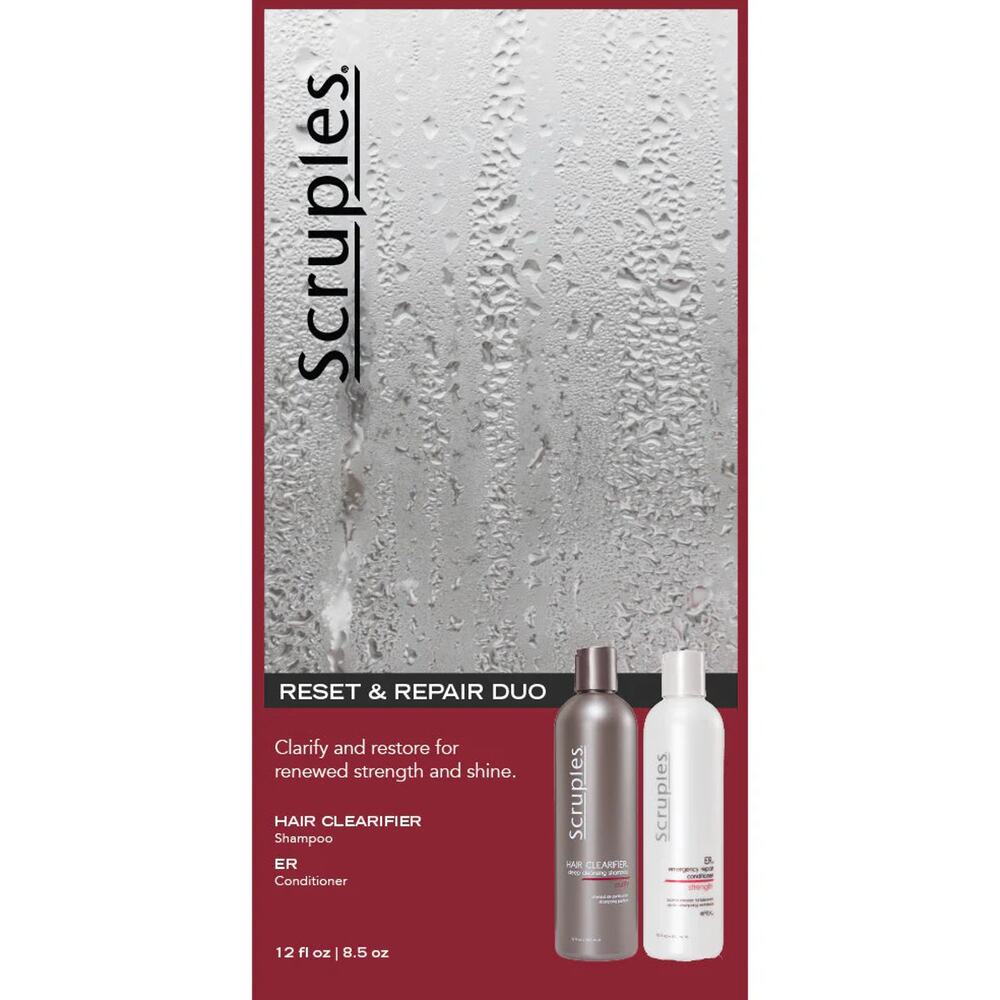 Scruples Clearifier Shampoo 12 oz & ER Conditioner 8.5 oz Duo